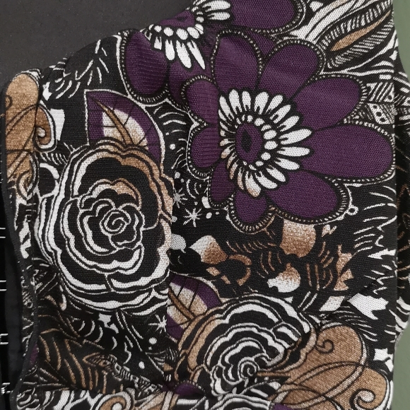 Sexy Floral Corset Style Frilly Hook Closure Sleeveless Fashion Top Ricki's Sz M - Picture 6 of 9